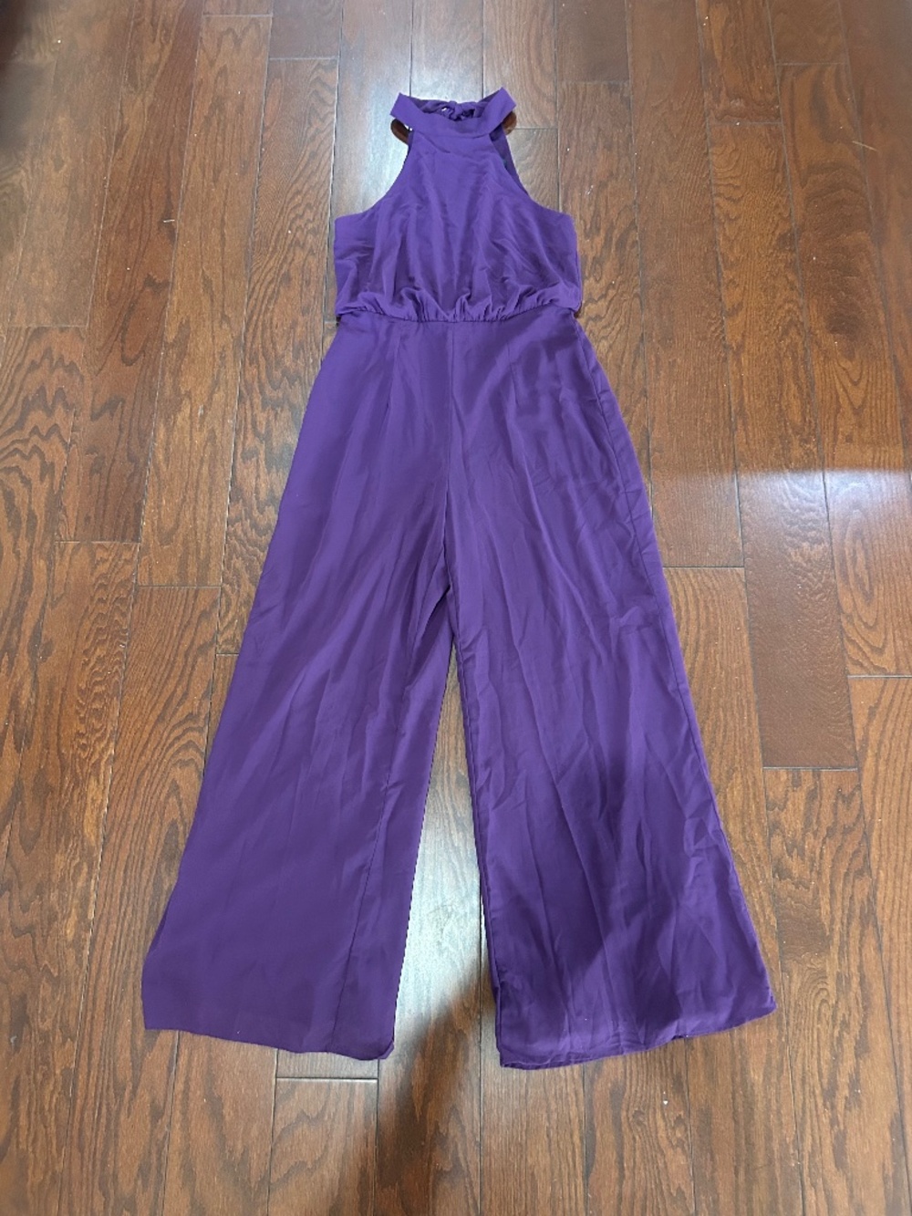 Lulu’s purple romper NWT jumpsuit halter neck